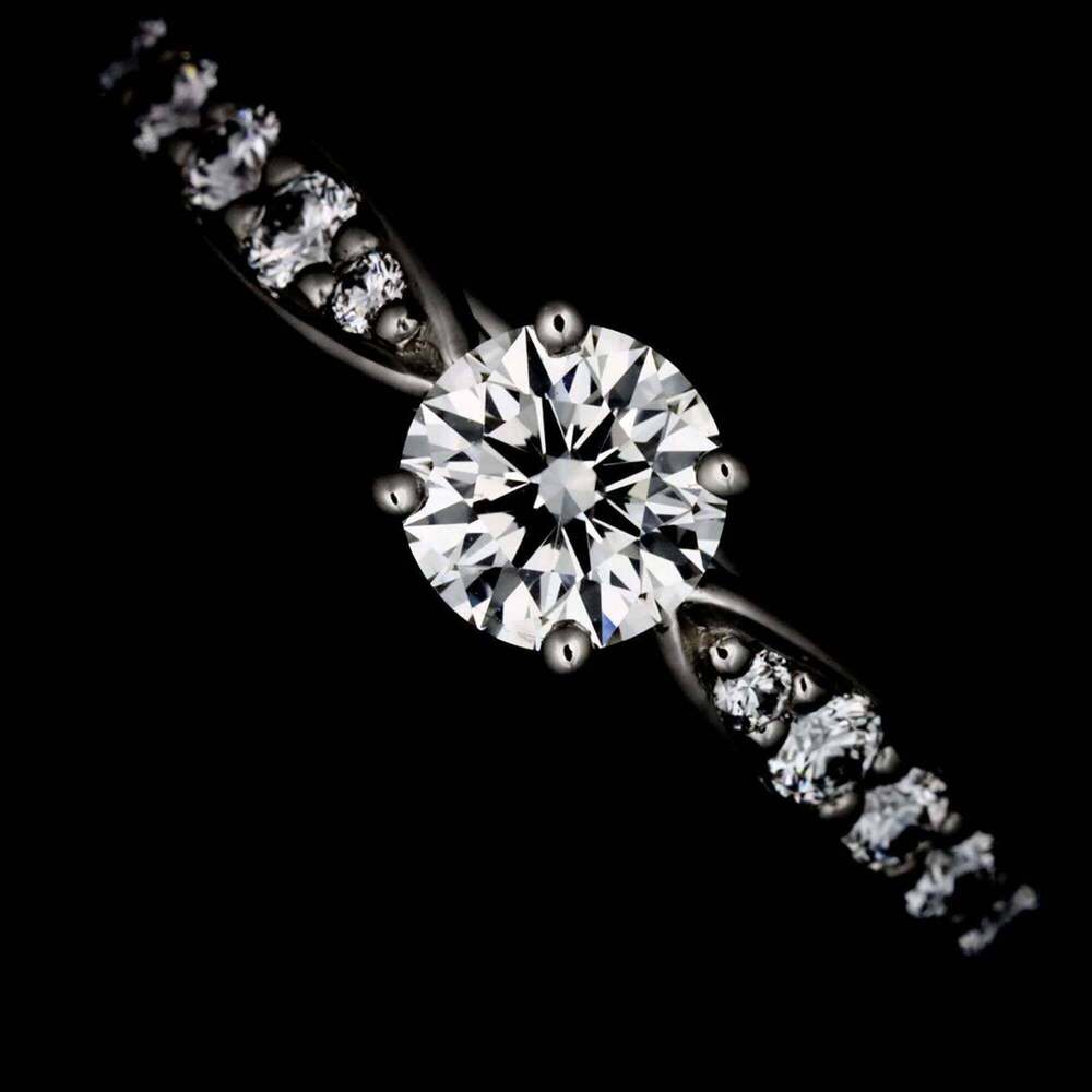 TIFFANY Silver Diamond Ring - Picture 6 of 8